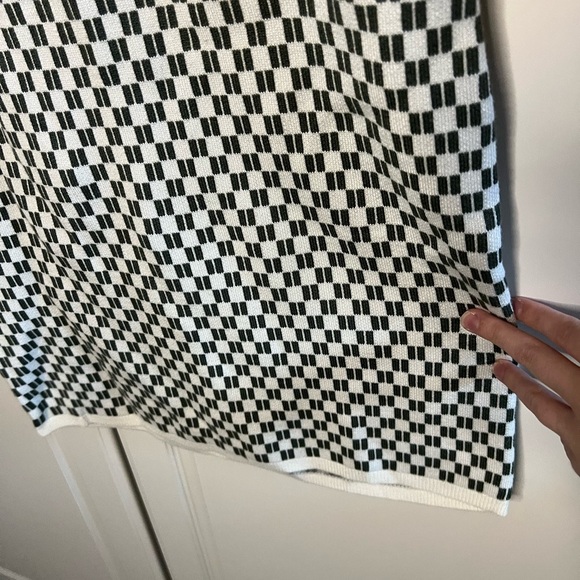 Abercrombie & Fitch Checkered Knit Sweater Mini Dress - Picture 6 of 13